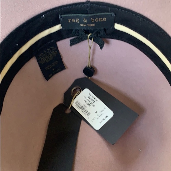 rag + bone pale plum hat sz M - Picture 2 of 3